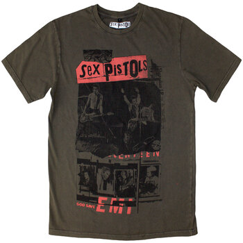 Риза Sex Pistols Photo Collage (Stone Wash) Green M Риза - 1