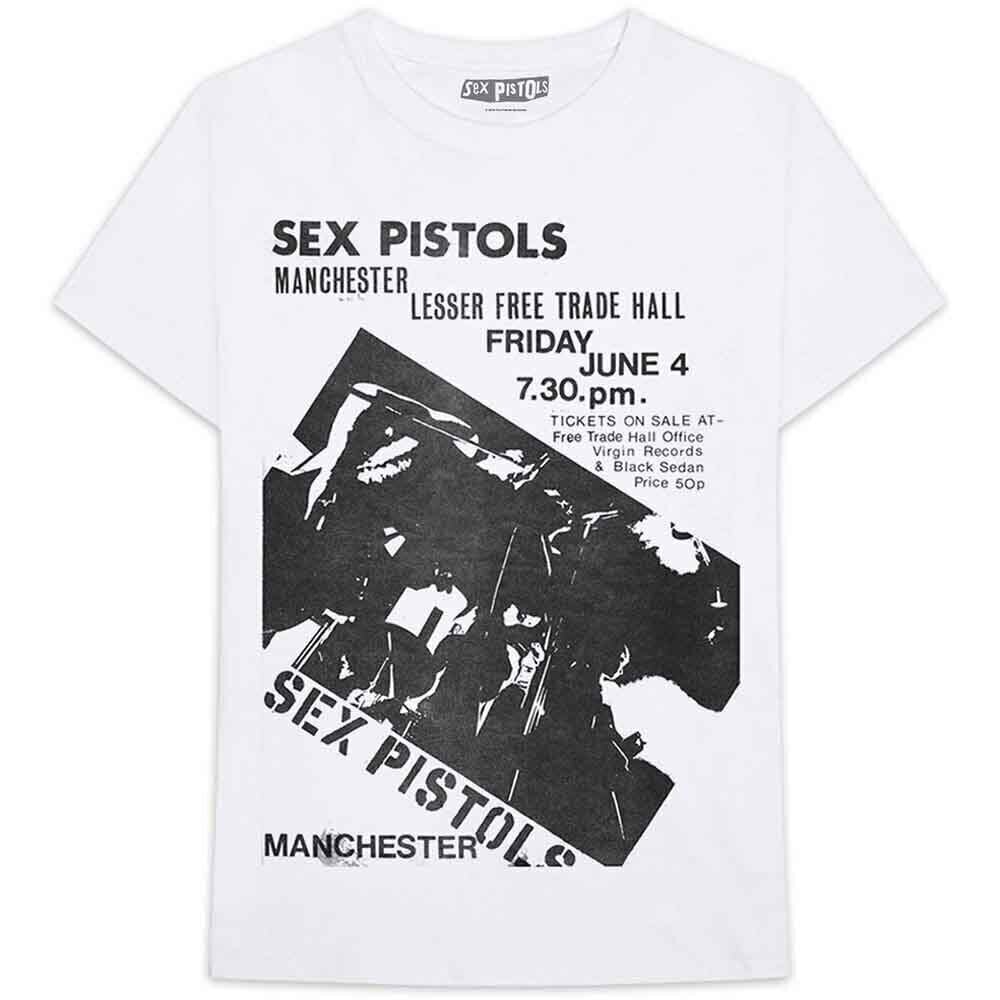 Košulja Sex Pistols Manchester Flyer White XS Košulja