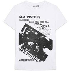 T-shirt Sex Pistols Manchester Flyer White L T-shirt