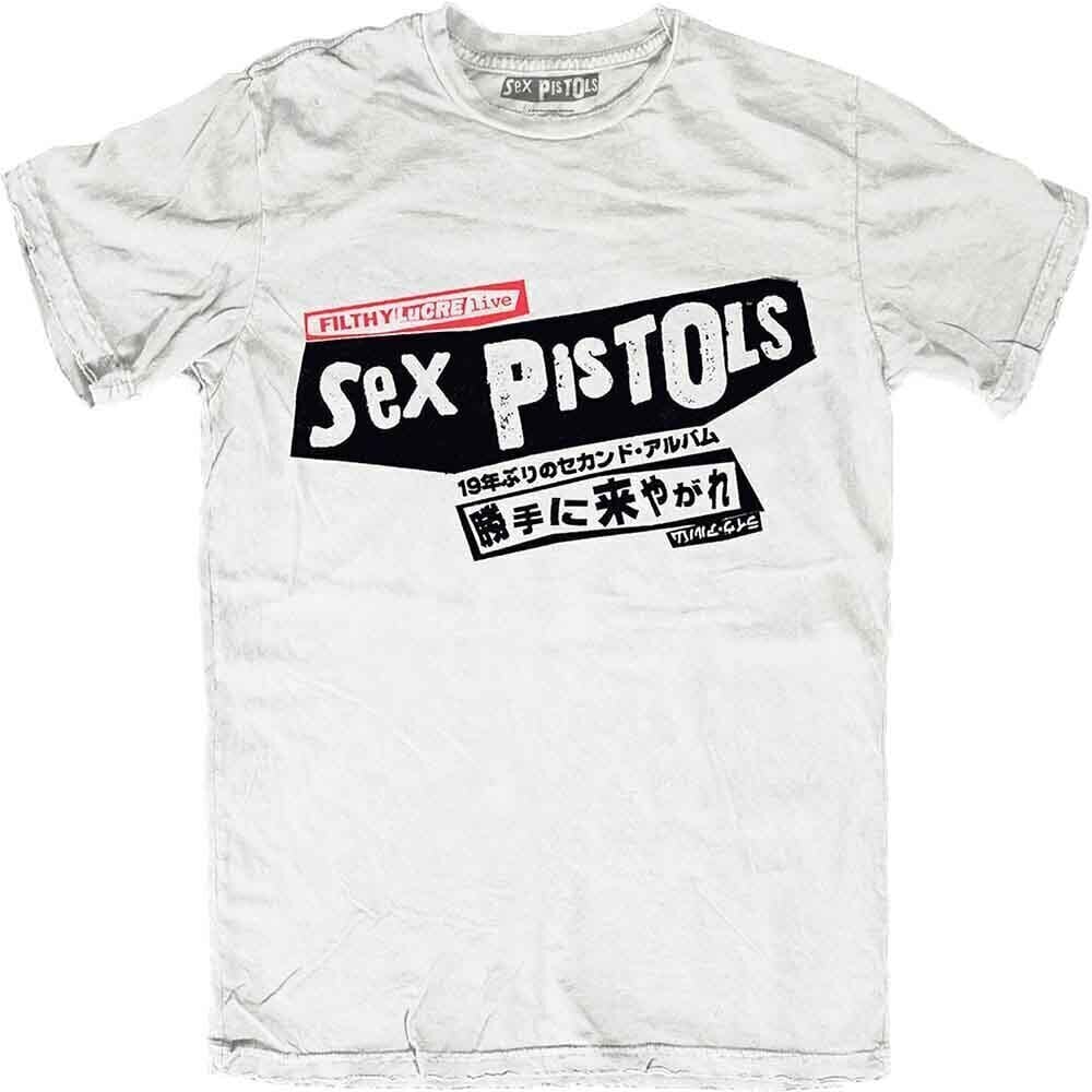 Košulja Sex Pistols Filthy Lucre Japan (Back Print) White S Košulja