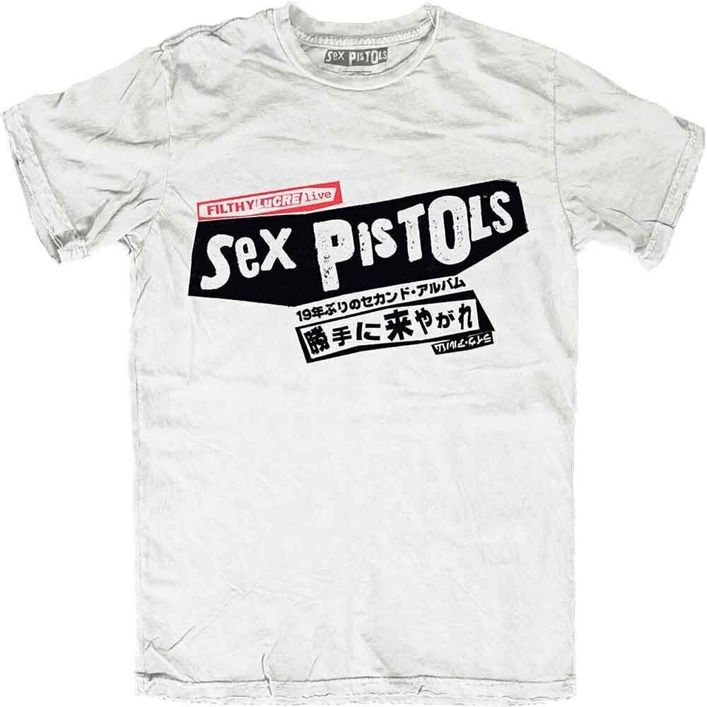 T-Shirt Sex Pistols Filthy Lucre Japan (Back Print) White M T-Shirt