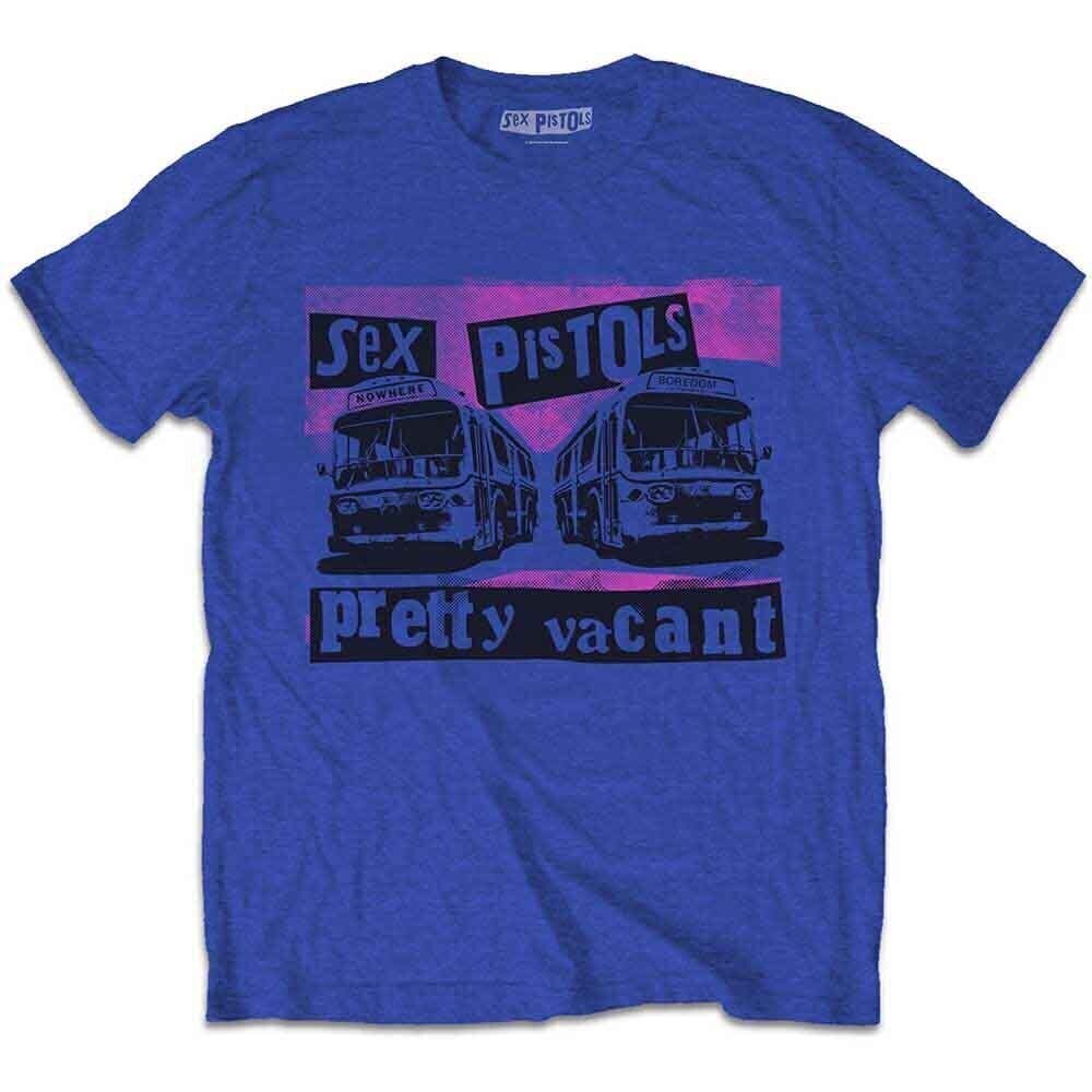 T-shirt Sex Pistols Pretty Vacant Coaches Royal Blue XL T-shirt