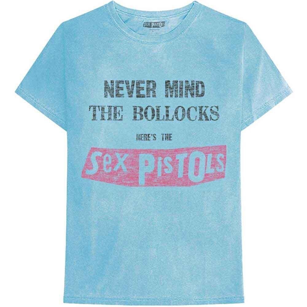 T-shirt Sex Pistols Never Mind the Bollocks Distressed (Wash Collection) Blue XL T-shirt