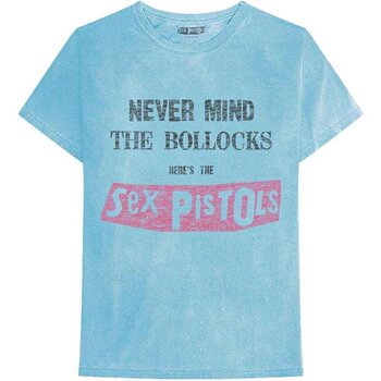 T-shirt Sex Pistols Never Mind the Bollocks Distressed (Wash Collection) Blue XL T-shirt - 1