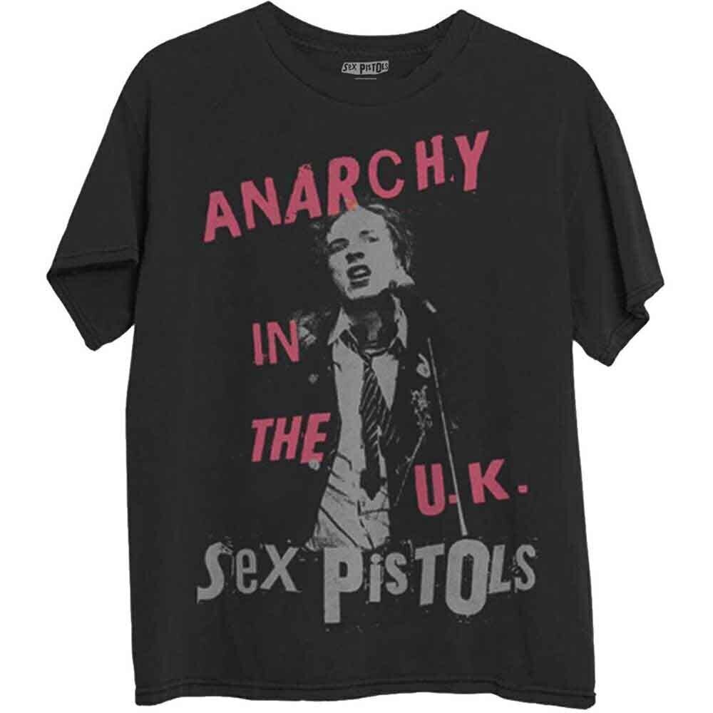 Camiseta de manga corta Sex Pistols Anarchy in the UK Black S Camiseta de manga corta