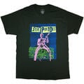 Sex Pistols Guitar Cartoon Green L T-Shirt