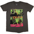 Sex Pistols Band Green Montage Charcoal Grey L T-Shirt