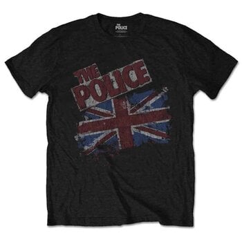 T-Shirt The Police Vintage Flag Black L T-Shirt - 1