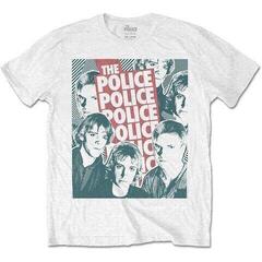 T-shirt The Police Half-tone Faces White M T-shirt