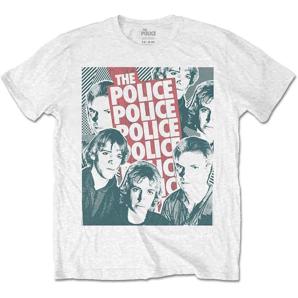 Košulja The Police Half-tone Faces White XL Košulja