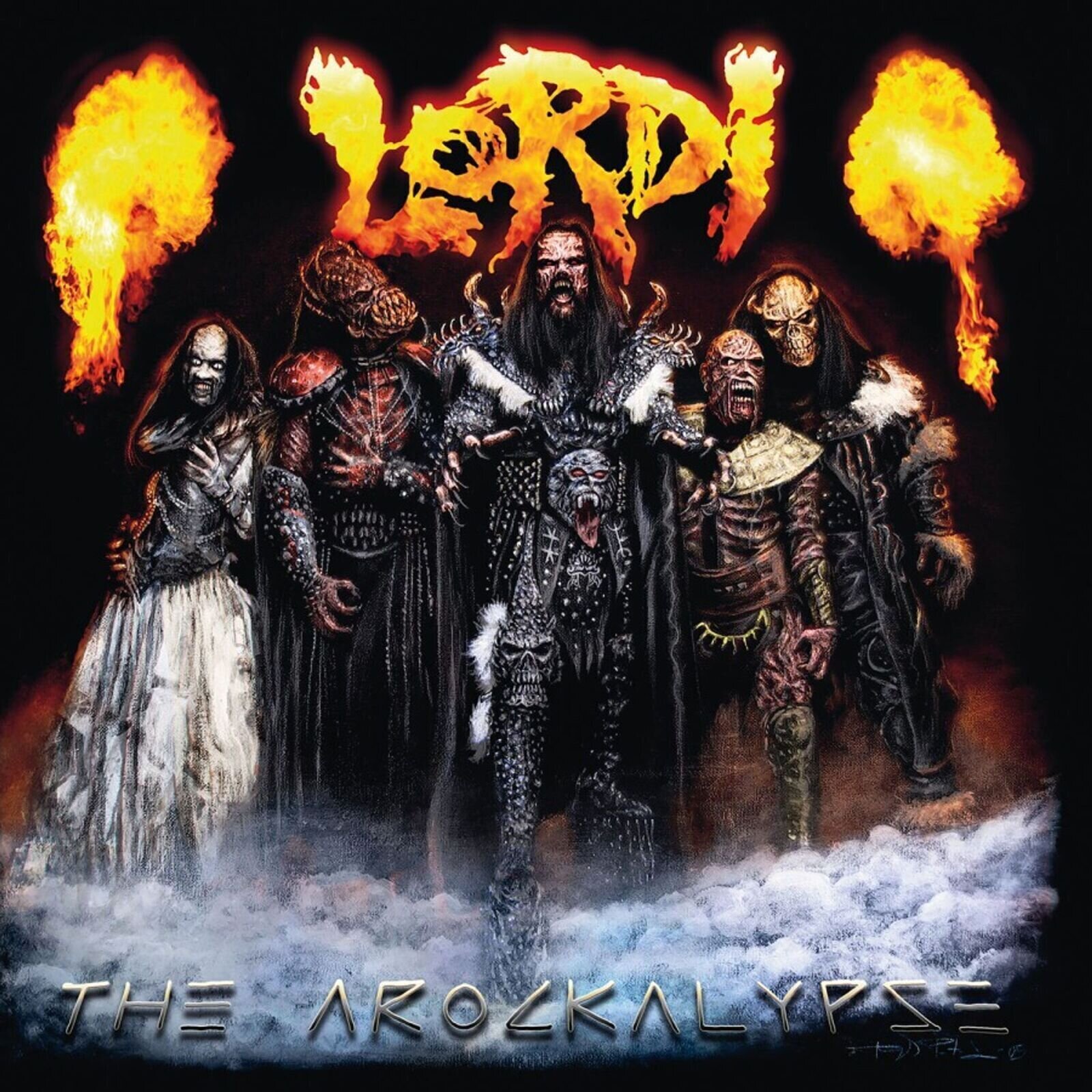 Vinylskiva Lordi - The Arockalypse (Limited Edition) (Flaming Yellow Coloured) (LP)