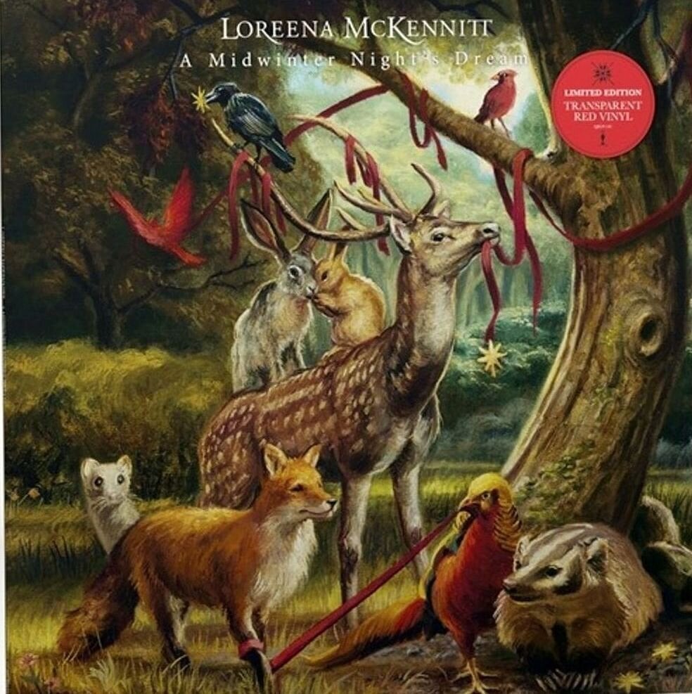 Disco de vinilo Loreena Mckennitt - A Midwinter Night's Dream (Limited Edition) (140 g) (Transparent Red Coloured) (LP)