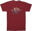 U2 Joshua Tree 2017 (Back Print & Ex-Tour) Red L Skjorta