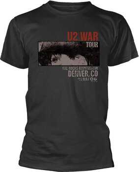 T-shirt U2 War Red Rocks Vintage Black XL T-shirt - 1