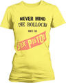 Sex Pistols Never Mind the Bollocks Original Album Yellow L Ladies T-Shirt