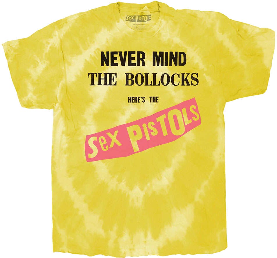 T-Shirt Sex Pistols Never Mind the B…locks Original Album (Wash Collection) Yellow L T-Shirt