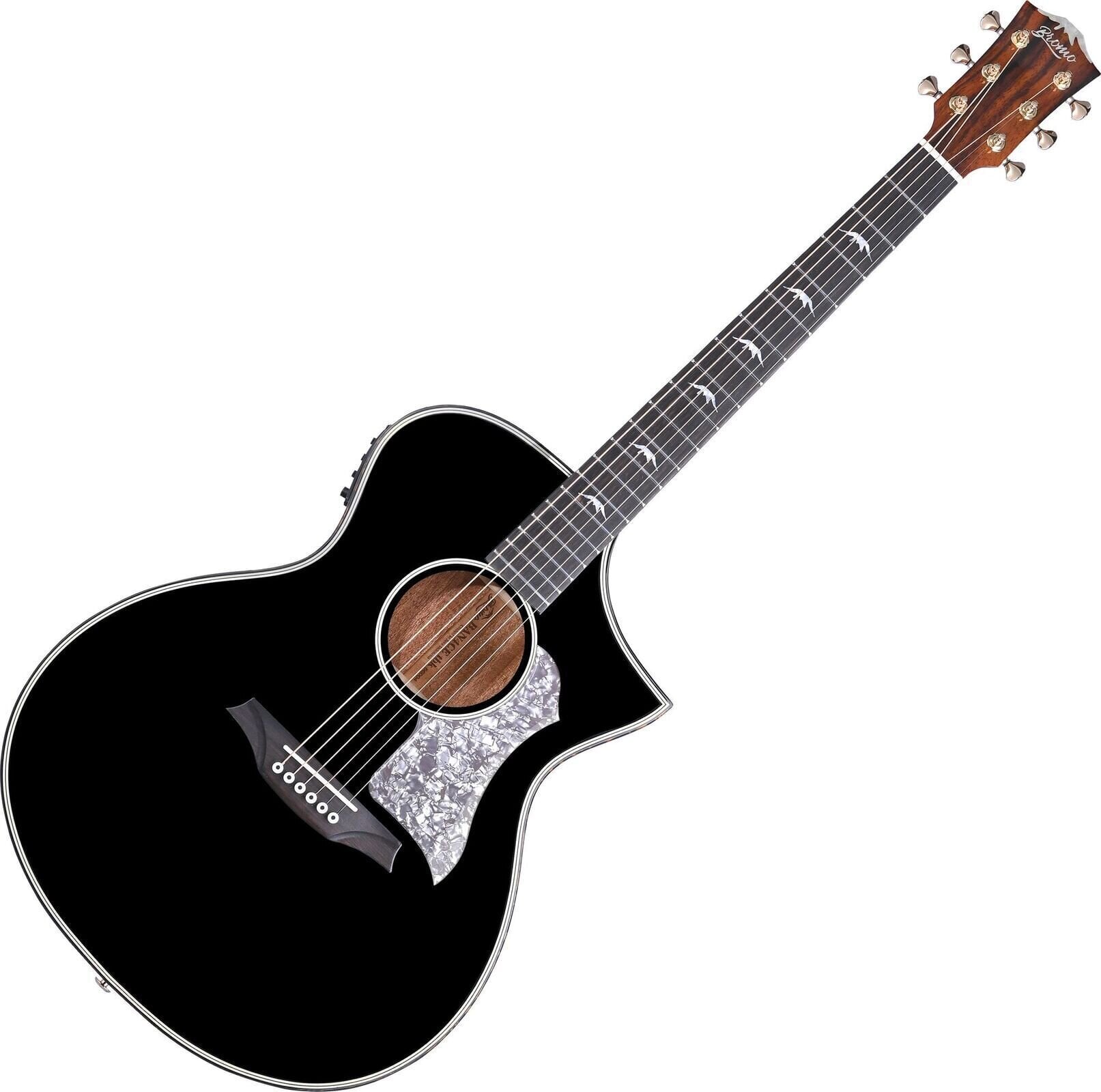 electro-acoustic guitar Bromo BAN4CE Black electro-acoustic guitar