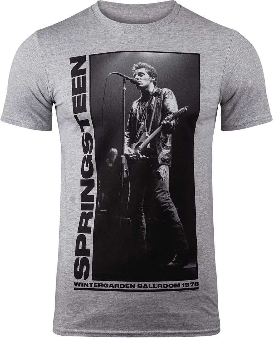 T-Shirt Bruce Springsteen Wintergarden Photo Grey L T-Shirt