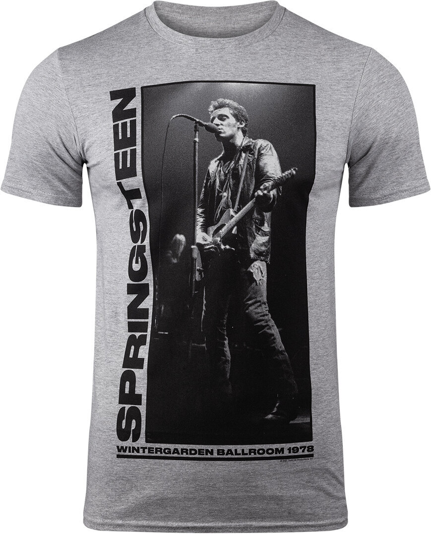 T-shirt Bruce Springsteen Wintergarden Photo Grey 2XL T-shirt