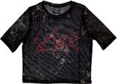 Slayer Scratchy Logo (Mesh) Black S Дамски Риза