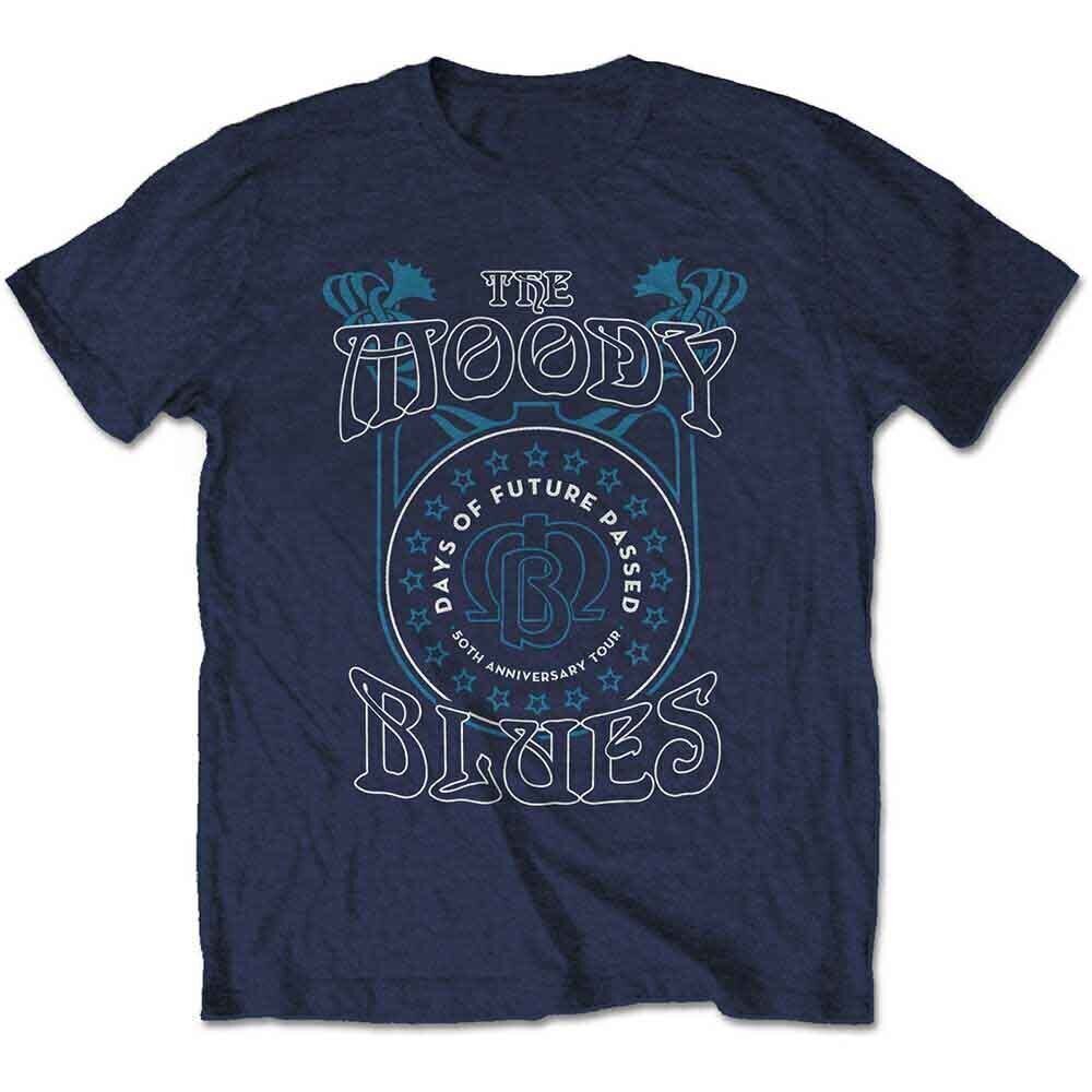 T-shirt The Moody Blues Days of Future Passed Tour Navy Blue XL T-shirt