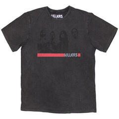 T-Shirt The Killers Band Photo Mono (Stone Wash)