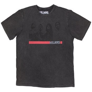 T-Shirt The Killers Band Photo Mono (Stone Wash) Charcoal Grey M T-Shirt - 1