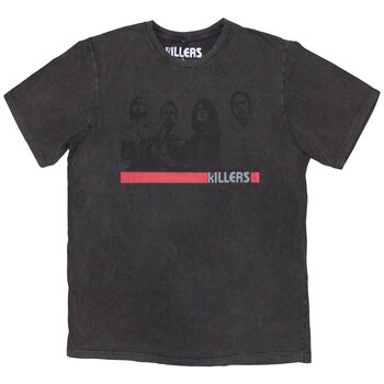 T-shirt The Killers Band Photo Mono (Stone Wash) Charcoal Grey XL T-shirt - 1