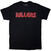 Camiseta de manga corta The Killers Tour '24 Red Logo (Ex-Tour) Black L Camiseta de manga corta