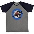 The Jam Vintage Logo Raglan Grey & Navy Blue M Skjorta