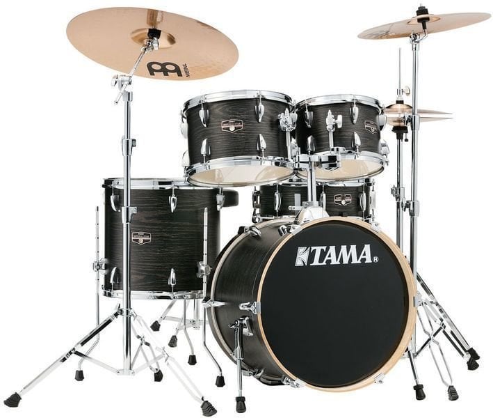 Akustik-Drumset Tama IE58H6W-BOW Imperialstar Black Oak Wrap