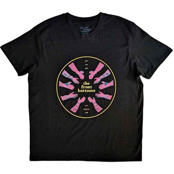 T-shirt The Front Bottoms Circle Hands Black 2XL T-shirt - 1