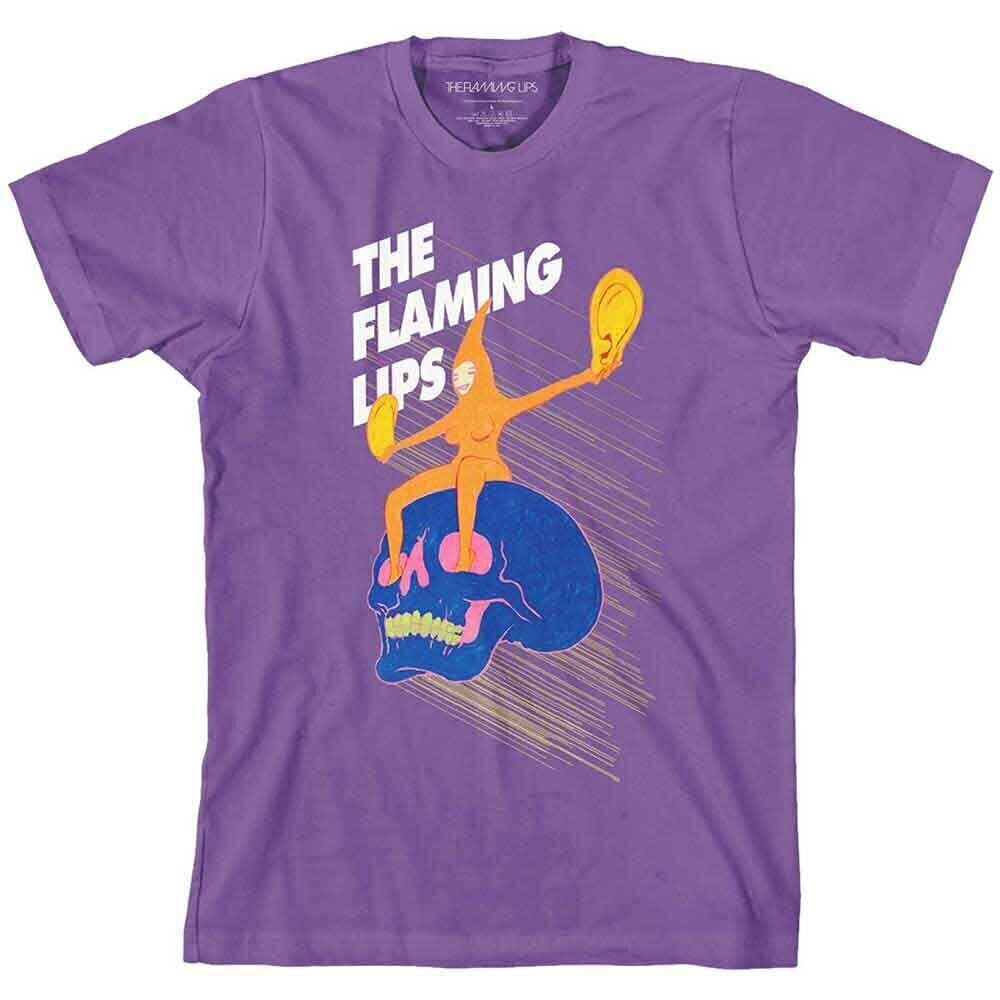 Marškinėliai The Flaming Lips Skull Rider Purple 2XL Marškinėliai