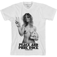 Camiseta de manga corta The Flaming Lips Peace & Punk Rock Girl