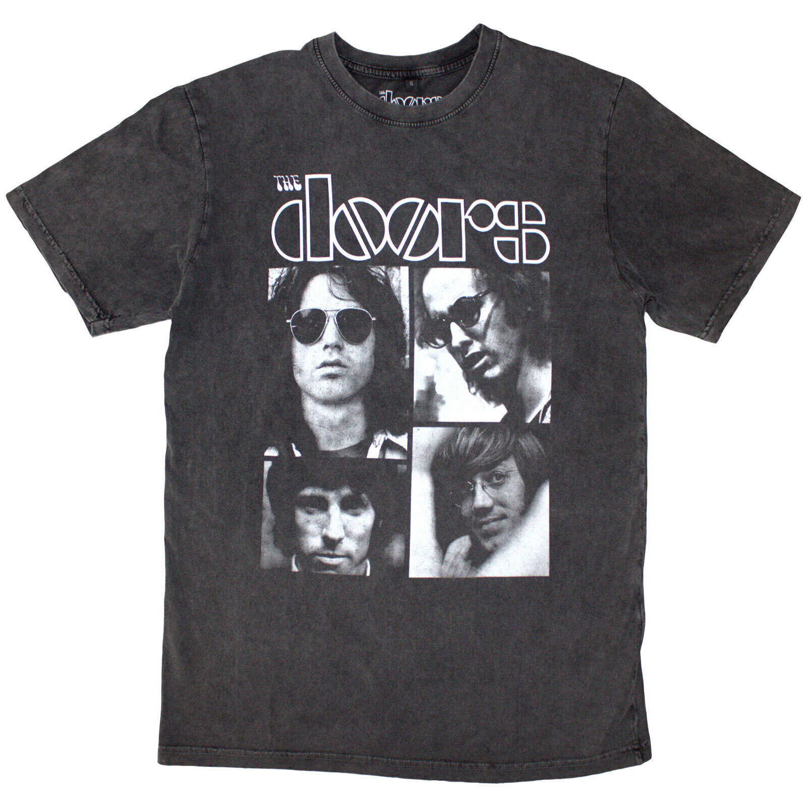 T-shirt The Doors Squares (Stone Wash) Charcoal Grey XL T-shirt