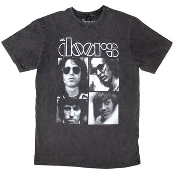 T-shirt The Doors Squares (Stone Wash) Charcoal Grey XL T-shirt - 1
