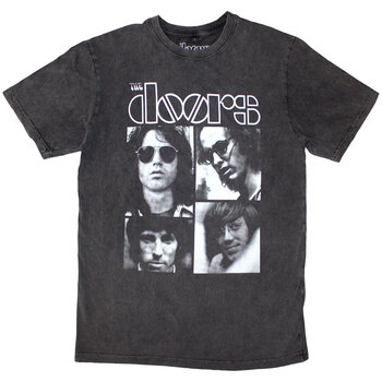T-Shirt The Doors Squares (Stone Wash) Charcoal Grey 2XL T-Shirt - 1