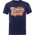 The Doors Riders on the Storm Logo Navy Blue L Camiseta de manga corta
