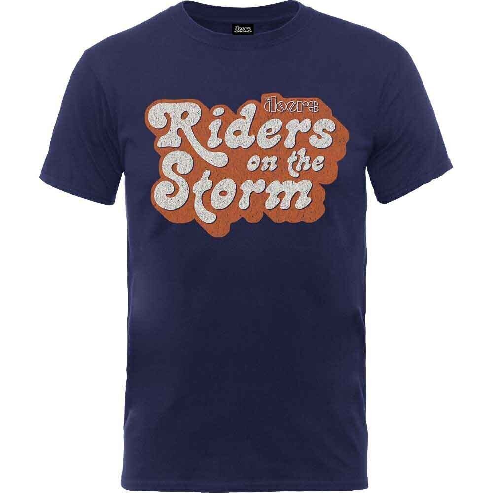 T-shirt The Doors Riders on the Storm Logo Navy Blue XL T-shirt