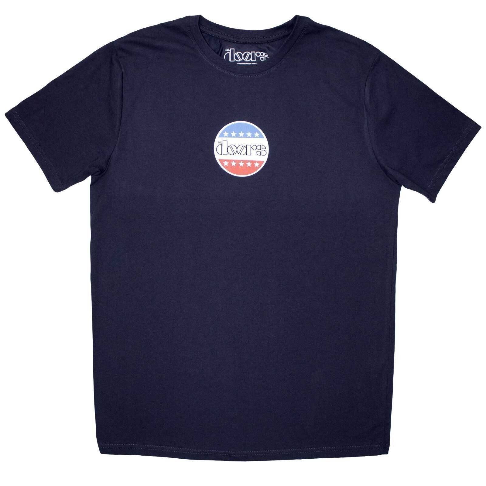 T-Shirt The Doors Mini Stars Logo Navy Blue M T-Shirt