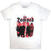 Camiseta de manga corta The Damned Repeat Logo Photo White 2XL Camiseta de manga corta