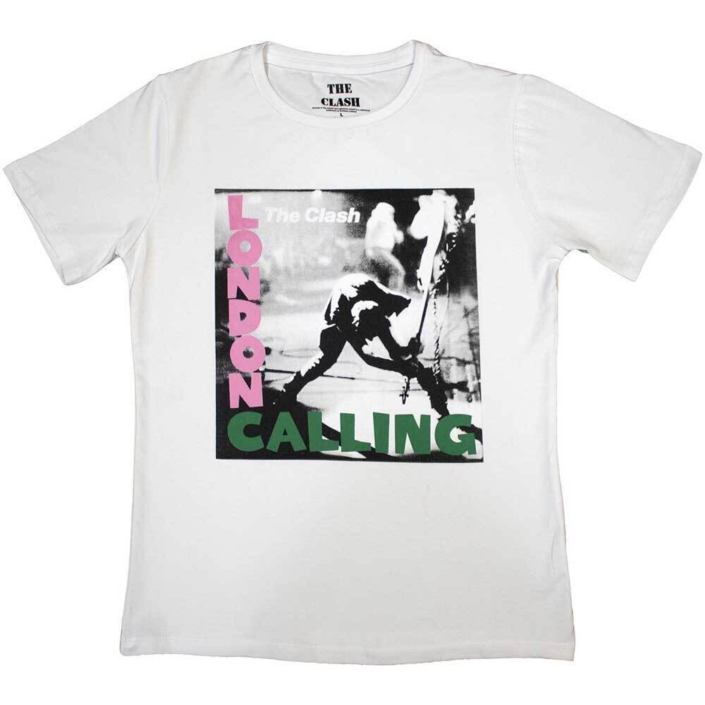 T-särk The Clash London Calling White S Naiste T-särk
