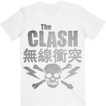 T-Shirt The Clash Skull & Crossbones White M T-Shirt - 1