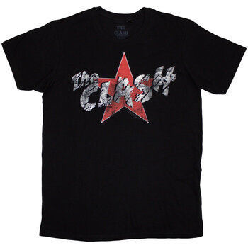 Camiseta de manga corta The Clash Star Logo Black S Camiseta de manga corta - 1