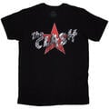 The Clash Star Logo Black L Marškinėliai