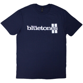T-Shirt The Bluetones Stripe Logo Navy Blue M T-Shirt - 1