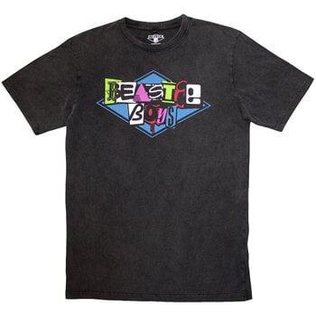 Camiseta de manga corta Beastie Boys Multicolour Logo (Stone Wash) Charcoal Grey S Camiseta de manga corta - 1
