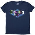 Beastie Boys Multicolour Logo Denim Blue L Dámské Tričko