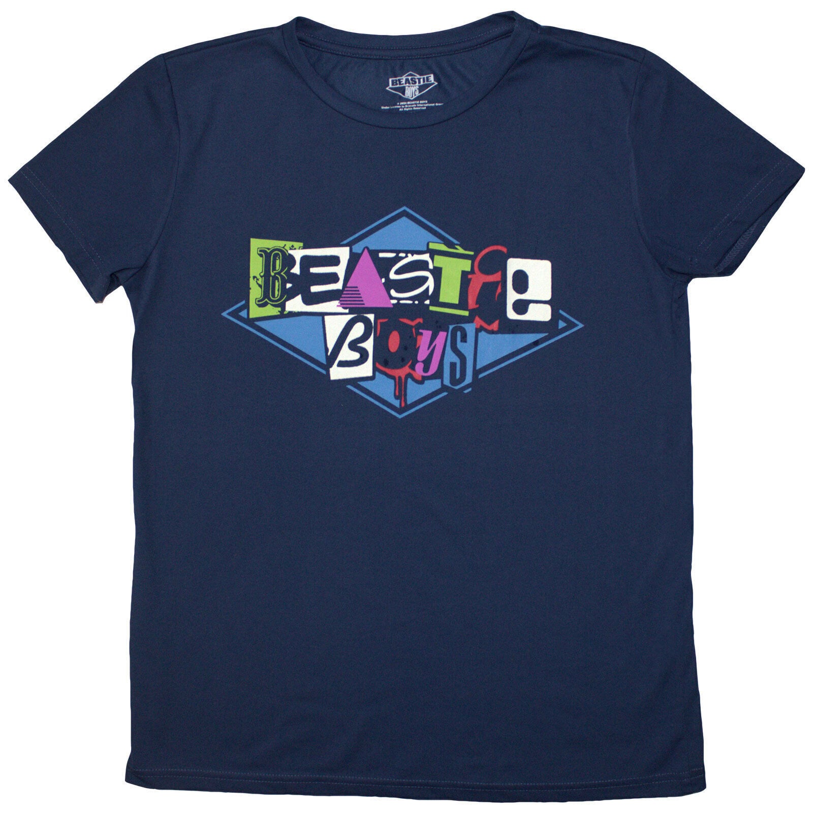 T-shirt Beastie Boys Multicolour Logo Denim Blue 2XL Feminino T-shirt