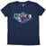 T-shirt Beastie Boys Multicolour Logo Denim Blue 2XL Feminino T-shirt
